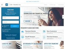 Tablet Screenshot of gmfinancial.com